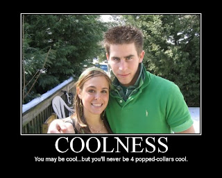 funny popped collar demotivational poster