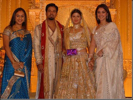 Rambha Reception Photos Actress Rambha marriage Reception Photos _14_