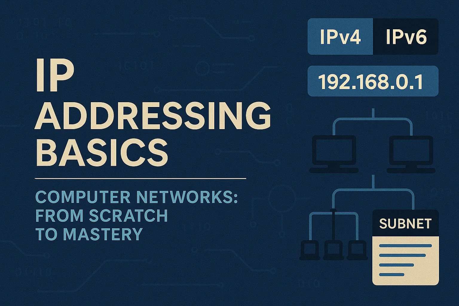 IP Addressing Basics | Computer Networks: From Scratch to Mastery | IndinTechnoEra