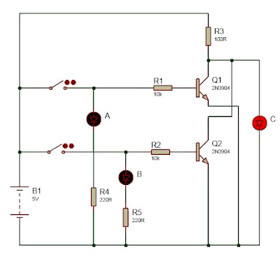 two transistor NOR gate