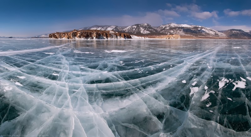 The World's Largest & Deepest Lake, 25-million-Years Old Is Really Pretty When It's Frozen