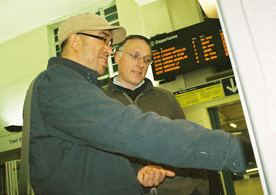 The ticket machine eats Gideon's hand