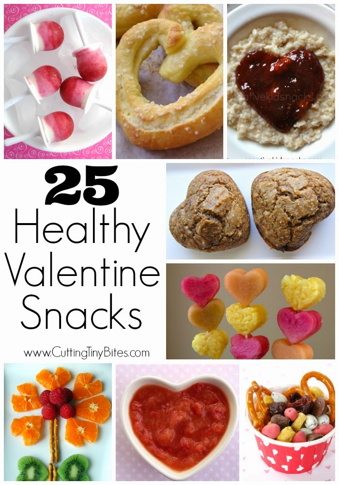 Cutting Tiny Bites: 25 Healthy Valentine's Day Snacks