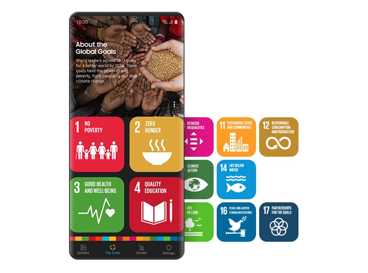 Download Samsung Global Goals App To Donate To Charity