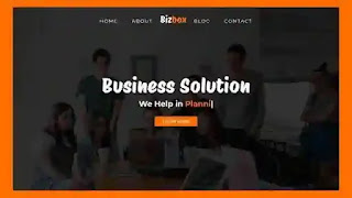 Responsive Web design with typing effect