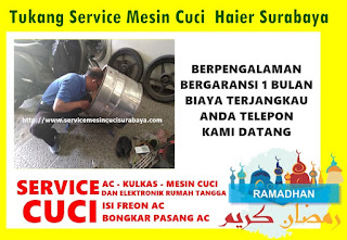 Tukang Service Mesin Cuci  Haier Surabaya