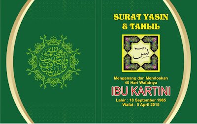 Sampul Yasin dan Tahlil arab Desain Kampungan