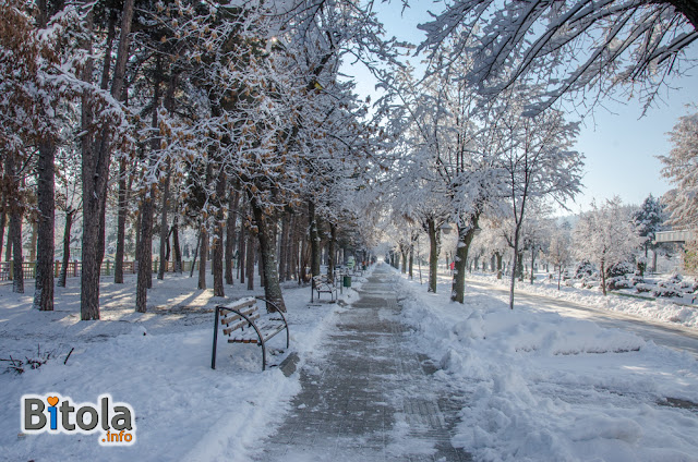 City Park, Bitola, Macedonia - 27.01.2019