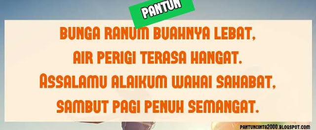 inilah pantun selamat pagi yang membuat kamu bersemangat.