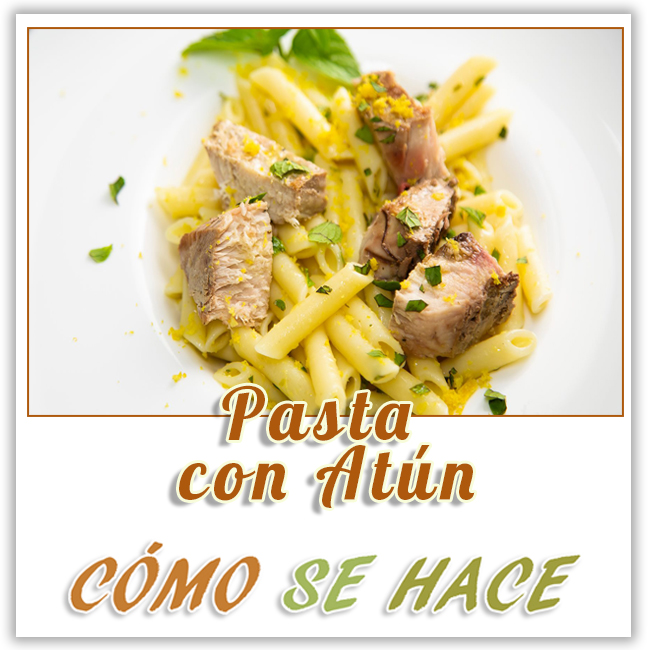 PASTA CON ATÚN Y SALSA DE LIMÓN