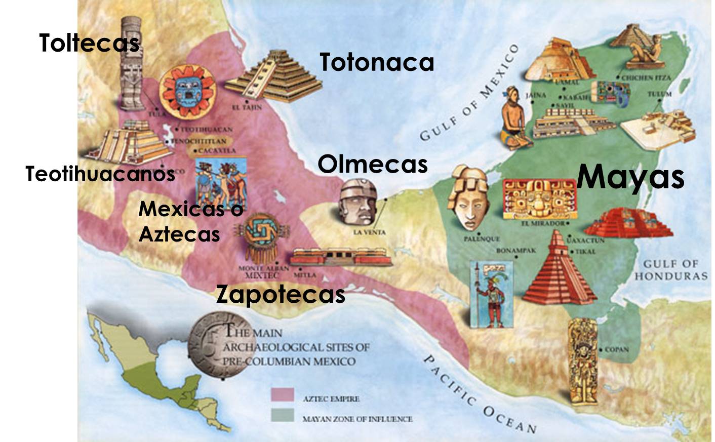 Áreas culturales de Mesoamérica (México) julio 2012