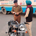 डबवाली यातायात पुलिस द्वारा नाका लगाकर बुलेट मोटरसाईकल का पटाके चलाने पर किया 21000/-रुपये का चालान
