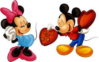Mickey Mouse and Minnie Valentine Wallpaper