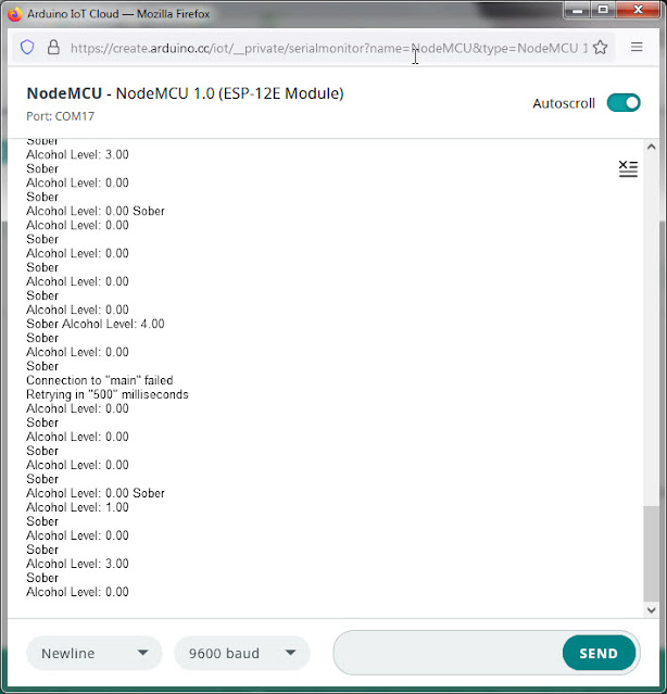 serial monitor Arduino IoT cloud