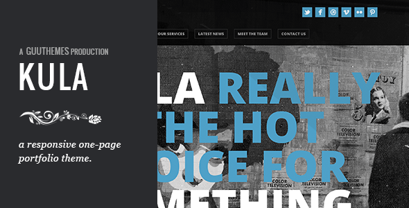 KULA - Responsive HTML5 One Page Theme - Portfolio Creative