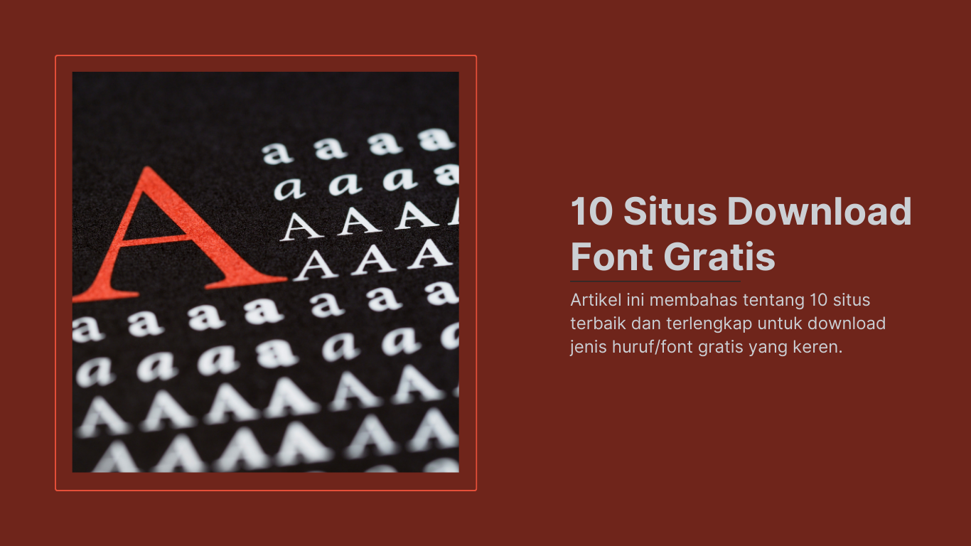 banner situs download font