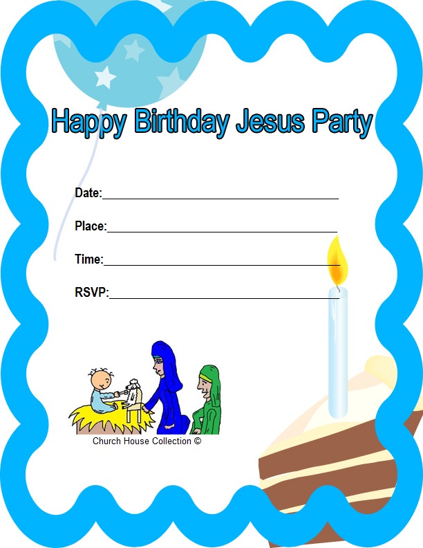 Download Church House Collection Blog: Printable Happy Birthday Jesus Invitations