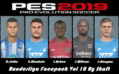 PES 2019 Bundesliga Facepack Vol 10 by Shaft