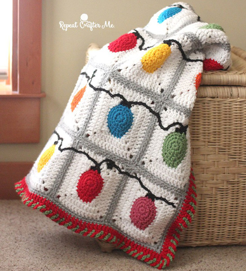 Crochet Lights Blanket - Free Pattern 