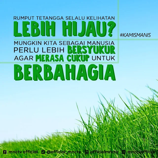 rumput tetangga lebih hijau