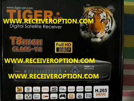 TIGER T8 HIGH CLASS V2 HD RECEIVER SOFTWARE NEW UPDATE V3.73