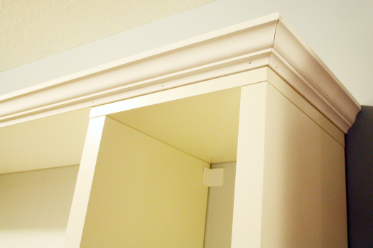 Add Crown Molding to Bookcase IKEA