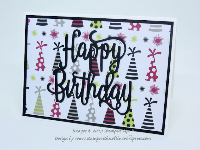 Happy Birthday die Broadway Bound Stampin' Up!