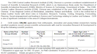 CLRI 121000 Salary Various Engineering Job Opportunities 2023