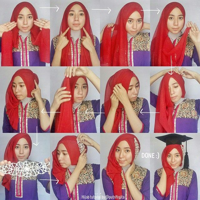  Tutorial Kerudung Kebaya Modern Terbaru