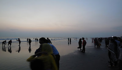 Sunset from angels point coxsbazar
