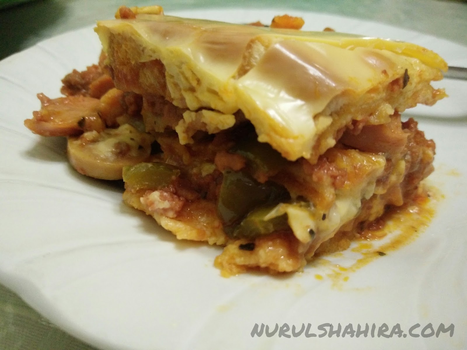 Resepi Homemade Beef Lasagna Guna Roti - nurulshahira.com