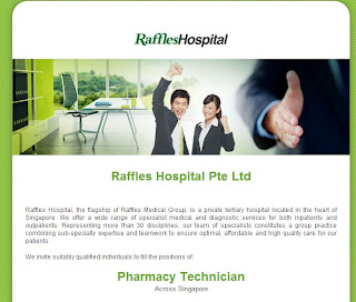 Pharmacy Technician For Singapore