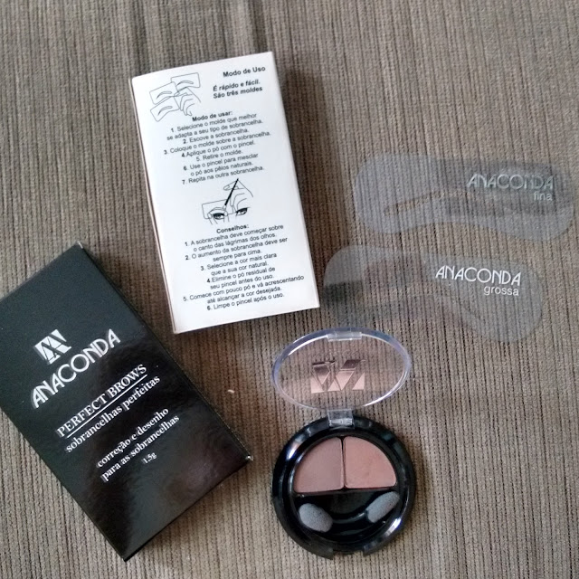 Resenha: Kit para sobrancelha da Anaconda Cosméticos  