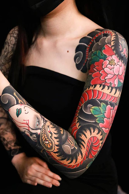 Mangas de tatuagens Japonesas - 20 fotos e modelos femininos