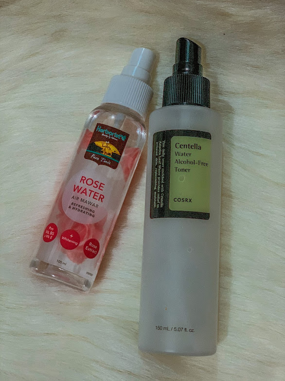 herborist rose water dan cosrx centella water alcohol free toner