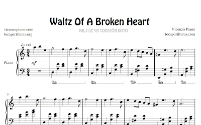 Waltz Of A Broken Heart de Vicenzo Piano Partitura de Piano