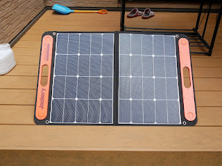 jackery「ポータブル電源 240」を「solarSaga 60」でソーラー充電　曇り