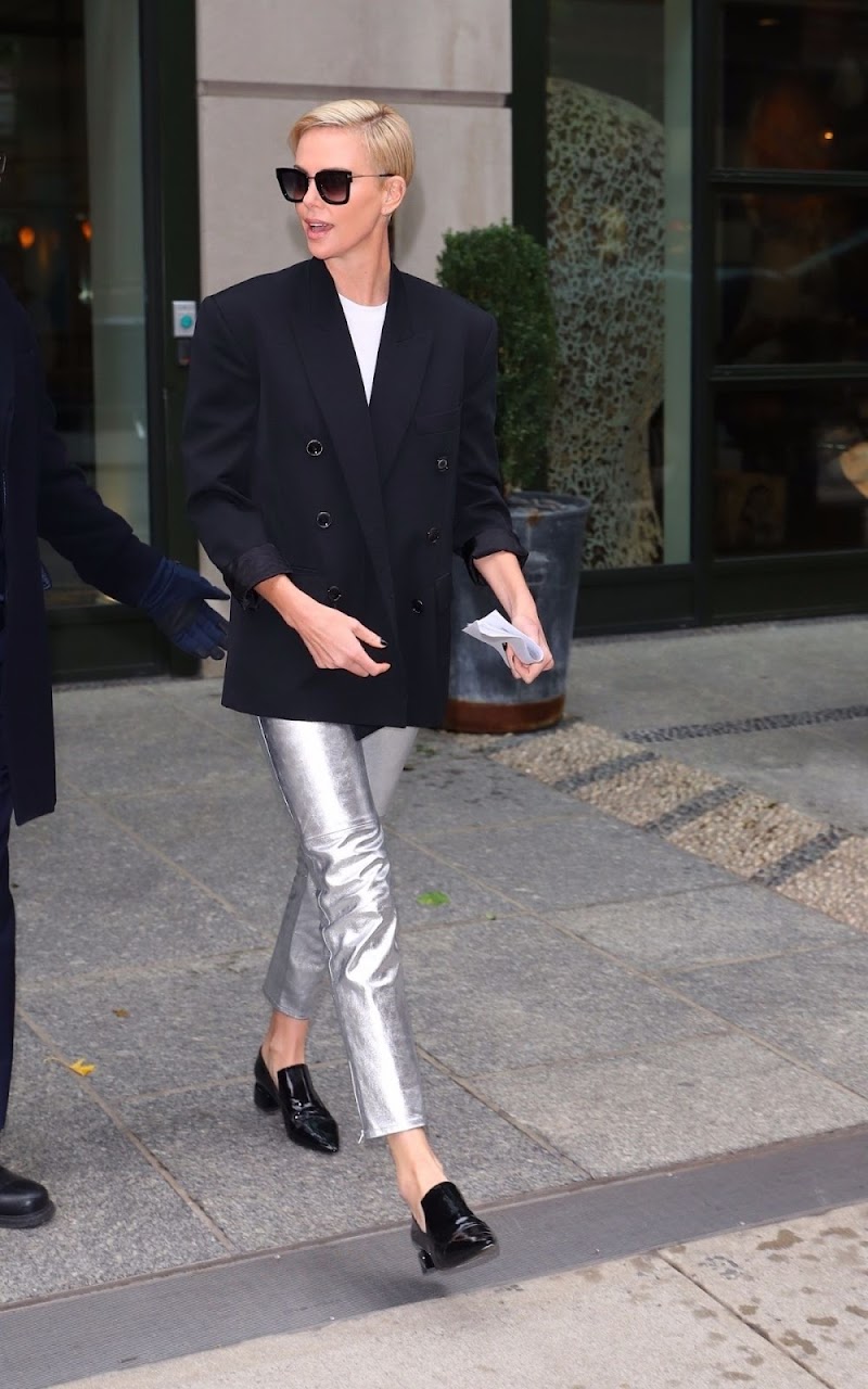 Charlize Theron Clicked  Outside  in New York 12 Nov-2019