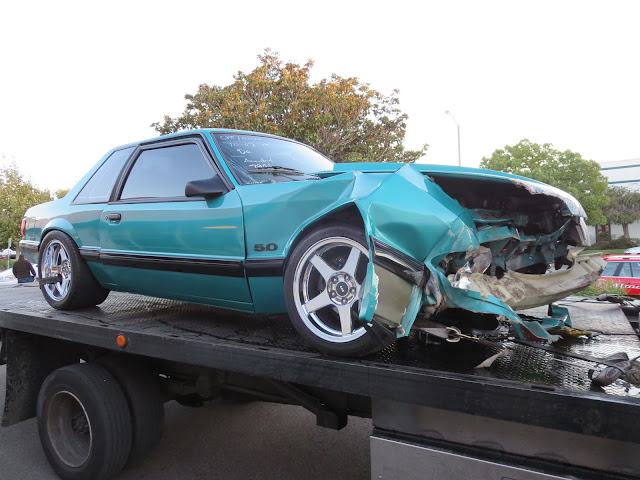 Totaled Ford Mustang GT