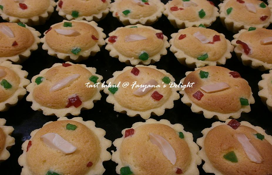 Faryana's Delight n Dessert: Tart Bakul - Tempahan Aidiladha