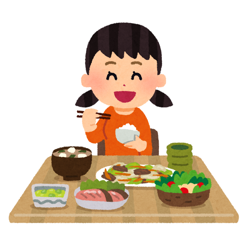 食事をしている女の子のイラスト かわいいフリー素材集 いらすとや 食事をしている女の子のイラスト かわいいフリー素材集 いらすとや