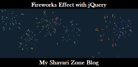 Add Fireworks or Crackers Animation Effect in Blogger with jQuery