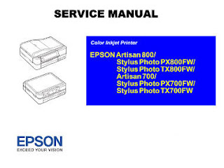 Service Manual Epson Stylus Photo TX800FW