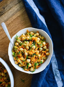 Chickpea and Carrot Salad, easy potluck recipes for a Seder plate inspired Passover menu | Land of Honey