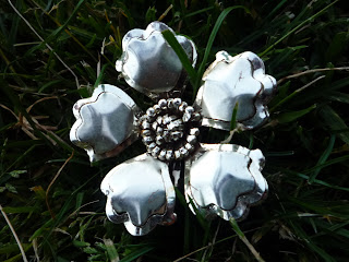 silver brooch; vintage brooch; Pasadena Rose Bowl Vintage Fair