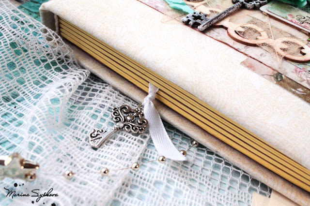 [ Shabby notebook ] @marinasyskova #notebook #scrapbooking #shabbychic