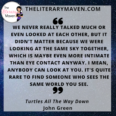 Turtles All The Way Down by John Green is just the right combination of seriousness and fun with a little mystery thrown in to the mix. It deals with friendship, the loss of a parent, teenage relationships, and mental health issues. I particularly appreciated Green's treatment of obsessive compulsive disorder and Daisy's mostly autobiographical Star Wars fan fiction writing. Read on for more of my review and ideas for classroom application.