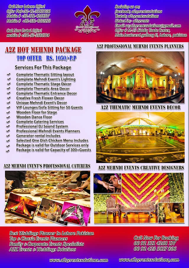 Pakistan's top best, creative, Unique and Out-Class Weddings Planners, Top Weddings Decor Experts in lahore - Pakistan