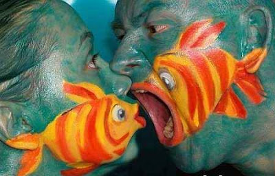 fish face painting, bodypaint gallery, face painting, 