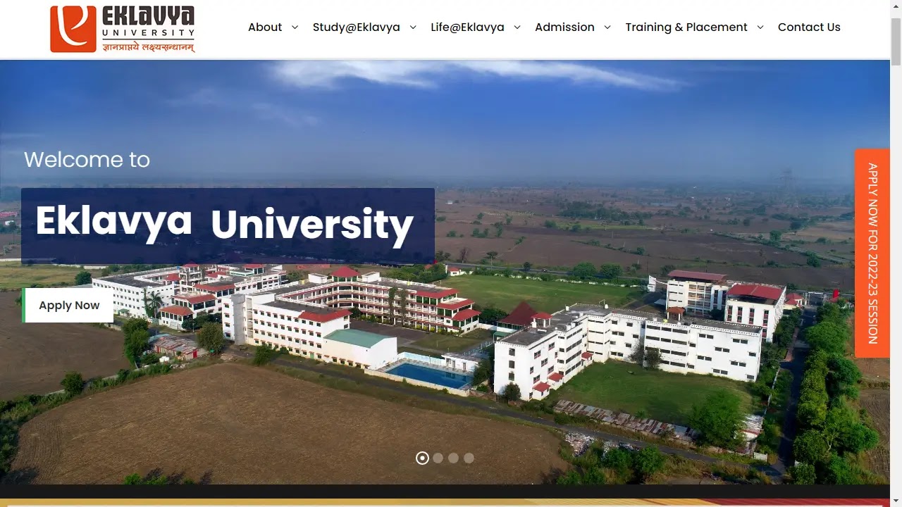 Eklavya University Admission Process CURRENT_YEAR, Courses Details, Ranking and Review